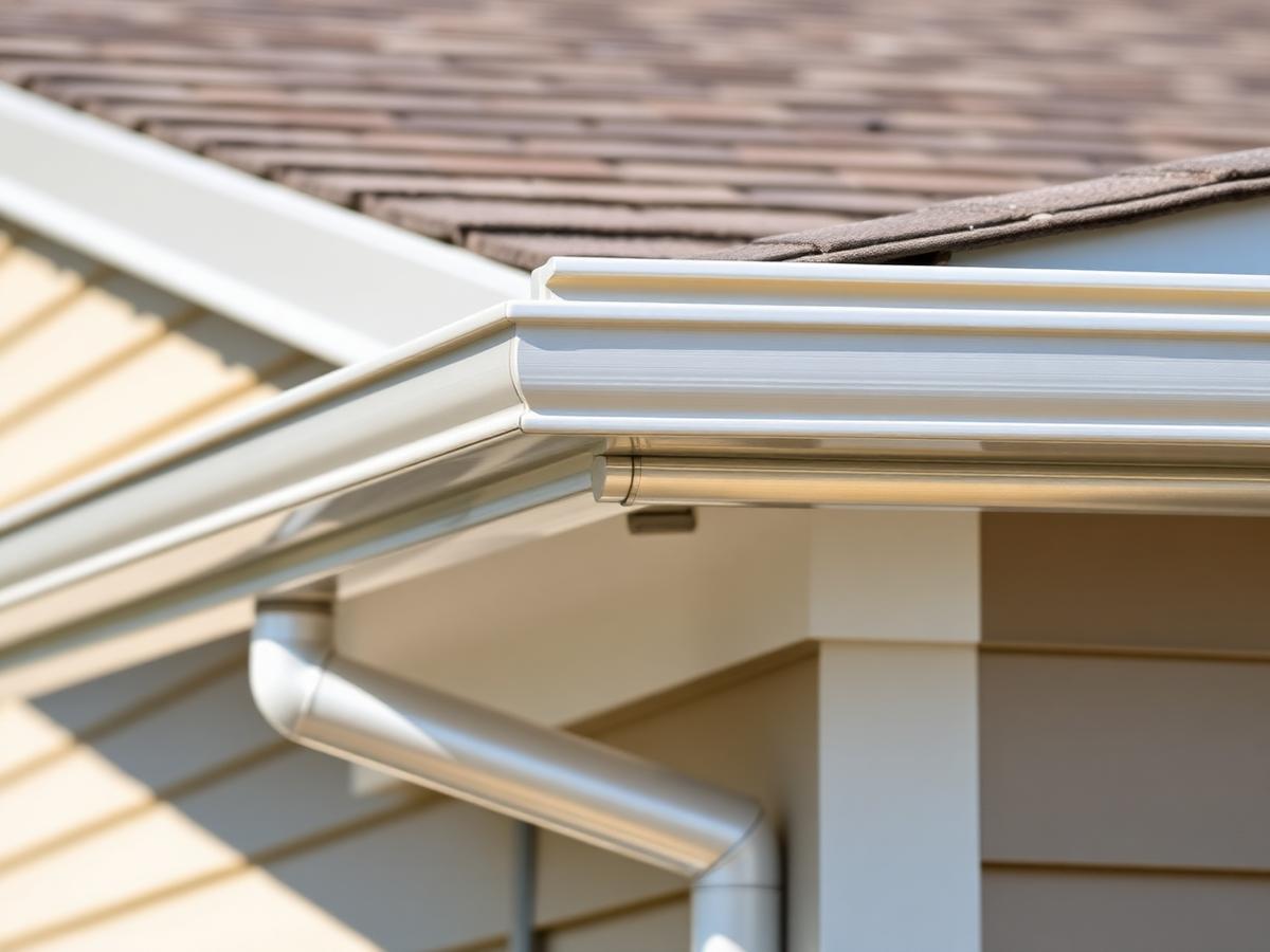 Seamless gutter and downspout installation